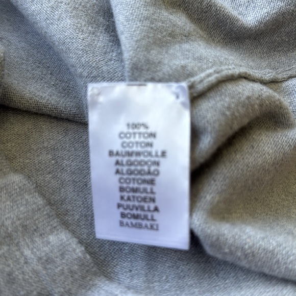 Burberry Heather Gray Long Sleeve Shirt with Plaid Accents - Picture 5 of 6